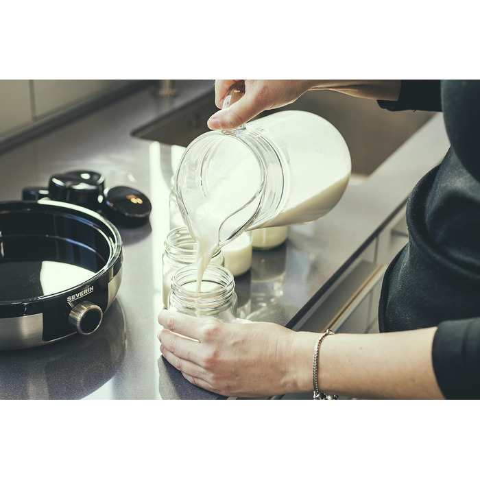 Йогуртниця SEVERIN JG 3521, чорна/срібляста