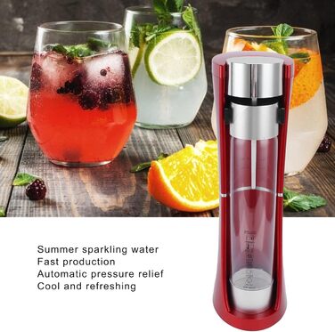 Бульбашкова машина 1000 л, виробник газованої води, машина для газованої води, інтелектуальний комерційний портативний виробник бульбашкової води з автоматичним скиданням тиску, для кафе та дому