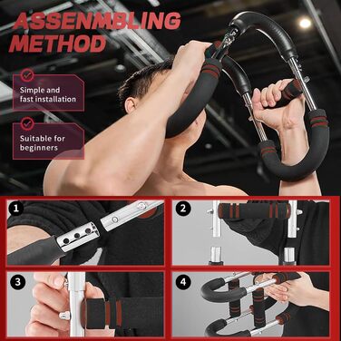 Подібний твістер для рук, 30-50 кг, регульований тренажер для грудей та передпліччя, силовий твістер, тренажер для тренування м&39язів грудей, фітнес-обладнання для чоловіків та жінок, синій