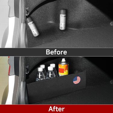 Органайзери для багажника з бічними роздільниками, сумісні з Toyota Camry XV70 (2018-2024) / Avalon XX50 (2019-2022) Аксесуари, 2