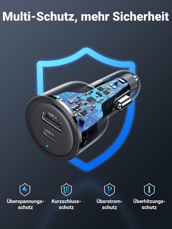 Прикурювач USB 63W 45W18W USB C автомобільний зарядний пристрій автомобільний зарядний пристрій USB C 12V PPS сумісний з iPhone 16