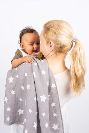 Муслінові пелюшки - муслінові серветки - упаковка 10 70x80 см - тканинні пелюшки, Зроблено в ЄС - перевірено на вміст шкідливих ре