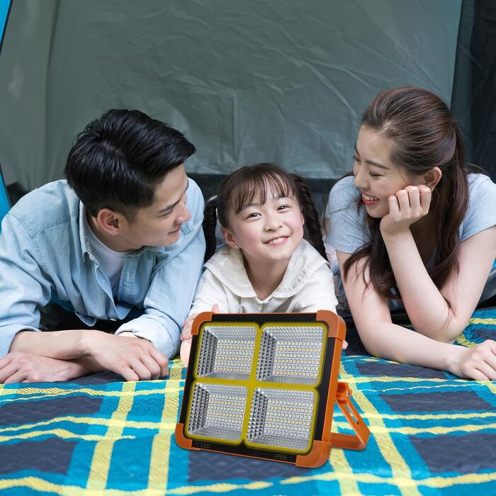 Портативний сонячний кемпінговий ліхтар Healifty зі світлодіодним магнітним робочим освітленням, вибухобезпечний компактний для риболовлі, кемпінгу та активного відпочинку на свіжому повітрі