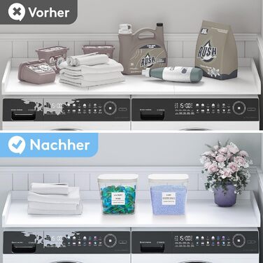 Контейнери для прального порошку Lifewit, 4 шт., 2700 мл/0,72 галона, з етикетками та ложками, коробка для зберігання прального порошку із застібкою-кнопкою, коробка для миючого засобу, контейнер для зберігання прального порошку з підсилювачем перлового а