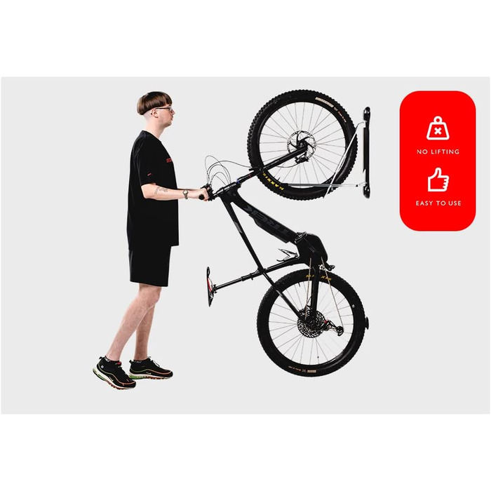 Стійка для велосипеда Steadyrack Тримач для велосипеда Настінне кріплення Стійка для eBike 2 пакети