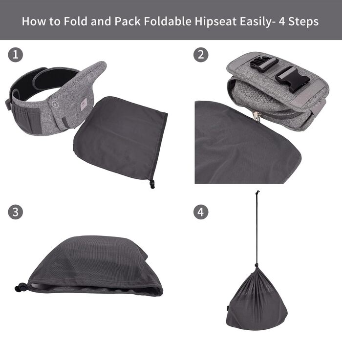 Легкий регульований табурет із підтримкою спинки, 3-в-1 для новонароджених і малюків (чорний), 0-36 Months