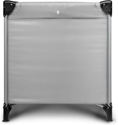 Дитяче ліжечко-транспортне - Ліжечко Key - з матрацом 120x60 см - Складане дитяче ліжечко-транспортне - Міцні ніжки - Сумка для перенесення дитячого ліжечка - Для дітей вагою до 15 кг - 64x125x74 см - Сірий