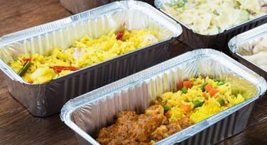 Алюмінієвих лотків, 1400 мл, одноразові лотки з кришками для транспортування, заморожування та приготування їжі, 100