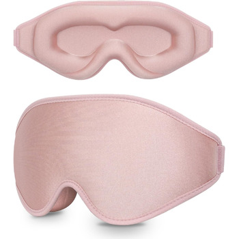 Маска для сну, 100 світлонепроникна маска для сну, 3D накладки на очі з регульованим ремінцем, піна з пам'яттю, нічна пов'язка для