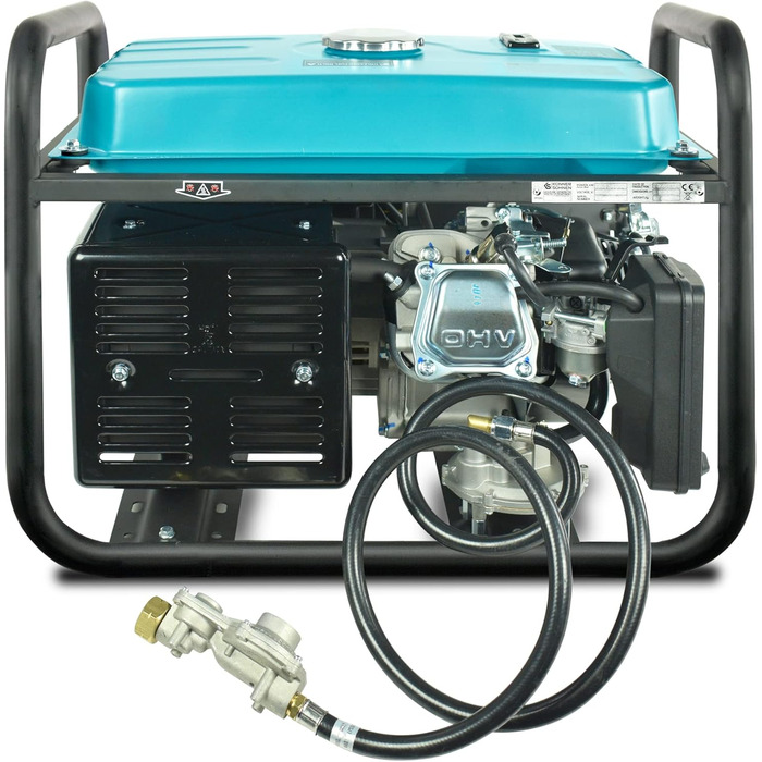 Гібридний бензиновий LPG 4-тактний генератор, аварійний генератор 7500 Вт, генератор 1х16А 1х32А з автоматичним регулятором напруг