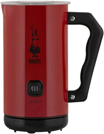 Капучинатор для молока для капучино, ємність 150 мл капучино або 300 мл гарячого молока, червоний червоний одинарний