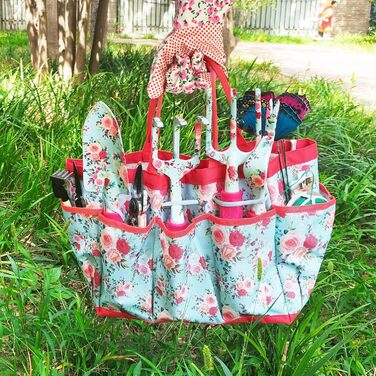 Набір садових інструментів Gartenwerkzeug, 16 предметів подарунковий набір для квітів та саду, з ножицями для обрізки та сумкою для зберігання. Ідеальний подарунок для садівників та садівниць.