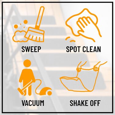 Килимок для сходів Ottomanson Lifesaver, 7 предметів, чорний