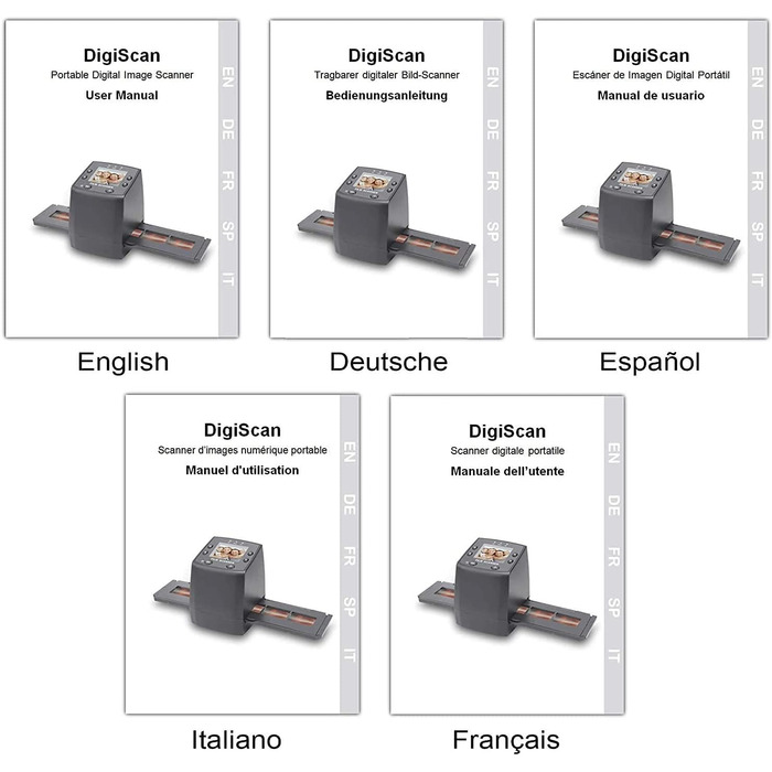 ДІДЖИТАЛІВ Сканер слайдів перетворює 35 мм/135 негативів і слайдів у цифровий JPEG, плівковий сканер з високою роздільною здатністю 1800 DPI, комп'ютер не потрібен