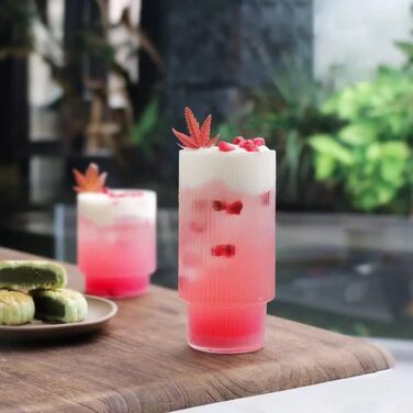 Набір коктейльних келихів ALINK з 4 шт. , келих для пива, келих для лонгдрінк, склянки для води, склянки для кави з льодом із соло