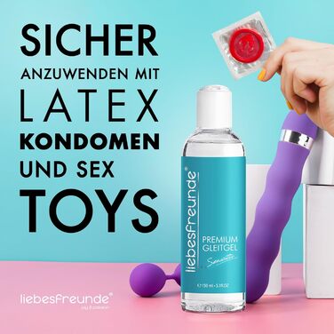 На водній основі - Без парабенів - Ніжний лубрикант для жінок і чоловіків I Інтимний гель, 150 мл