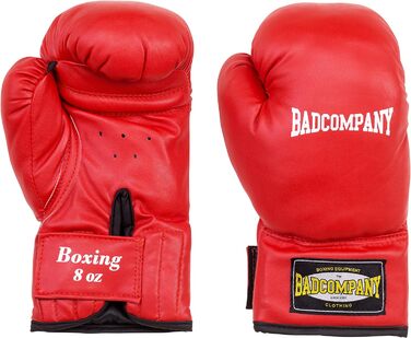 Боксерський набір Bad Company для дітей та підлітків до 12 років I Боксерська груша з підвіскою 55 х 25 см і боксерськими рукавичк