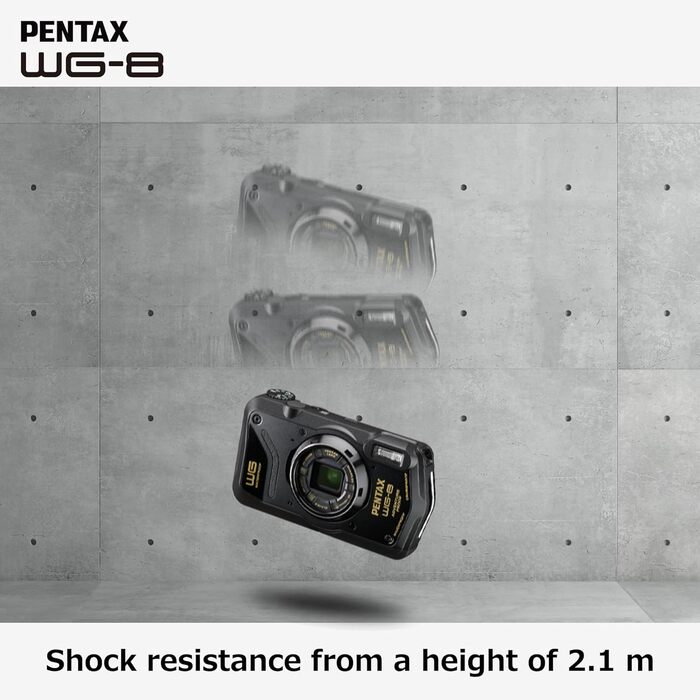 Чорна всепогодна пригодницька камера з чудовими водонепроникними, пило- та ударостійкими характеристиками, універсальним кільцевим освітленням для макрозйомки та функцією веб-камери, 8