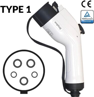 Портативний зарядний пристрій з контролем часу для електромобілів EV PHEV (Тип 1 5м, 3.6кВт 16А) Тип 1 16А 5м хв.