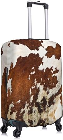 Чохол для валізи з принтом з червоної та білої яловичої шкіри BAFAFA, еластичний захист від подряпин та пилу, чорний, розмір 80