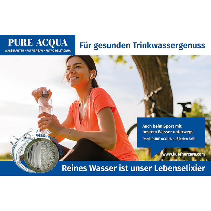 Фільтр для води Kfner Care PURE ACQUA, 2 шт. - підходить для аератора M 22 / M 24 - для чистої води з-під крана