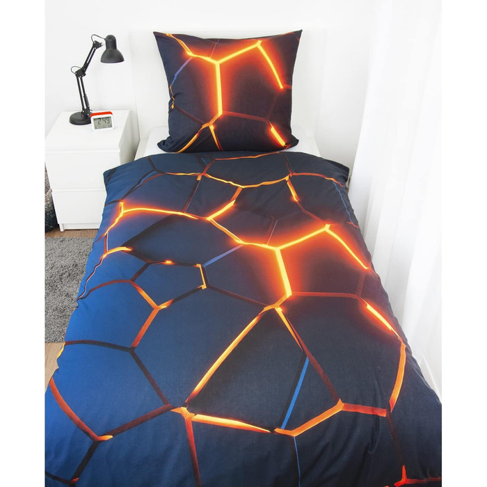 Комплект постільної білизни з ефектом стада 3D, наволочка 80 х 80 см, підодіяльник 135 х 200 см, на блискавці з плавним ходом, 100