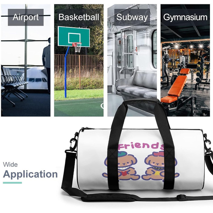 Дорожня сумка-мішок Дружній песик, спортивна сумка для чоловіків та жінок, сумка для подорожей та спорту
