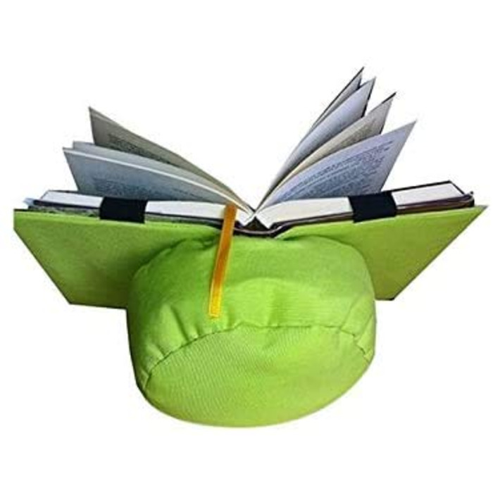 Подушка для читання, зелена, підставка для книг, виготовлена з тканини, регулюється по висоті книги
