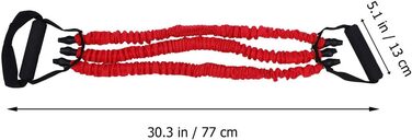 Тренажер для силових тренувань з пружинною коробкою, ручками, ремінцями для тренажерного залу, мережевий тренажер для грудей, пристрій для тренувань з еспандером для грудей, тренажер для вправ, фітнес-пулер, жовтий, червоний