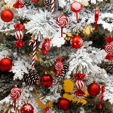 Різдвяні кулі 36 шт рожеве золото Xanorrg