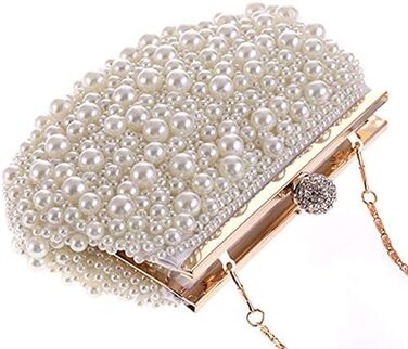 Вечірня сумочка-клатч з перлами, ідеальна для весілля, випускного або урочистого заходу. Маленький гаманець для нареченої або подружок нареченої.