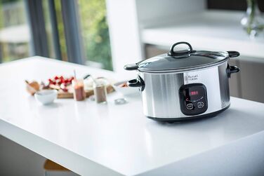 Повільноварка Russell Hobbs каструля з антипригарним покриттям 6 л XL, програмований таймер/час приготування Maxicook (3 налаштува