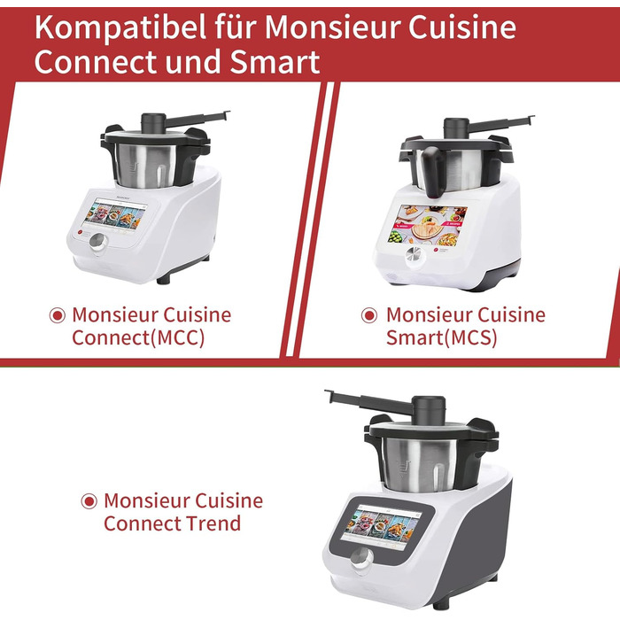 Для Monsieur Cuisine Connect та Smart, Steam Diversion без BPA, аксесуари для перенаправлення пари для MCC та MCS, Захист від насадок для перенаправлення пари Кухонні настінні шафи Steam Diversion для Monsieur Cuisine Connect/Smart/Trend