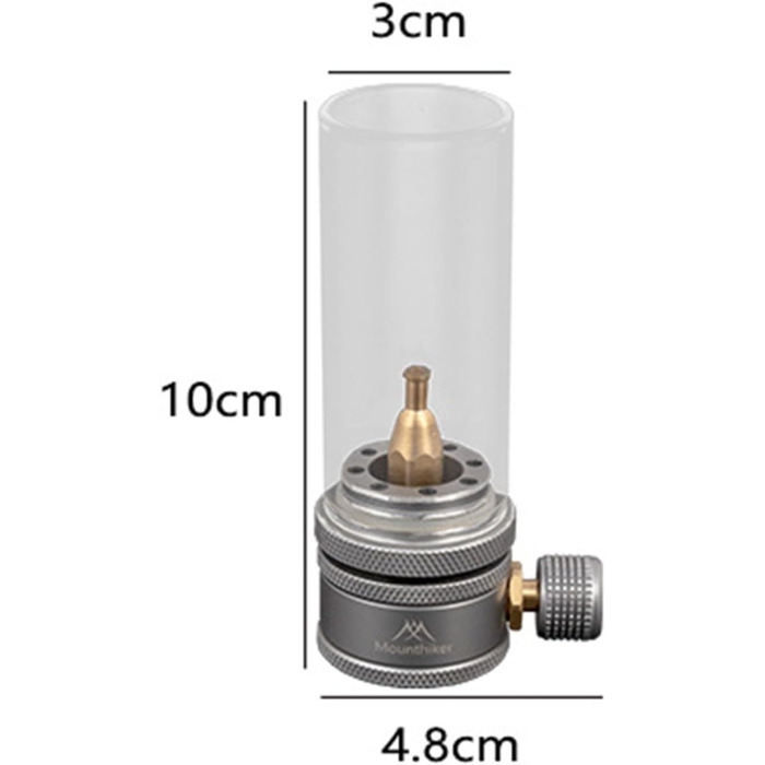 Газовий ліхтар, газовий ліхтар, набір свічок, кемпінговий ліхтар для пригод на свіжому повітрі, регульована яскравість для затишної атмосфери (газовий ліхтар)
