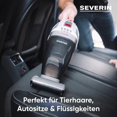 Акумуляторний ручний пилосос SEVERIN 4 в 1, акумуляторний пилосос для вологого та сухого прибирання автокрісел, ручний пилосос для