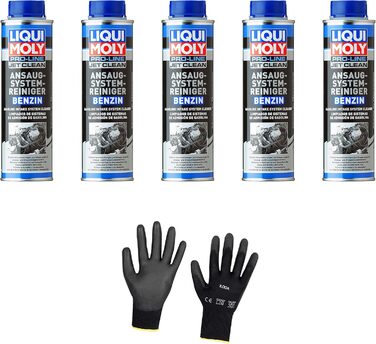 Бензинові захисні рукавички Iloda 5xOriginal Liqui Moly 300 мл Pro-Line JetClean Suction System Cleaner