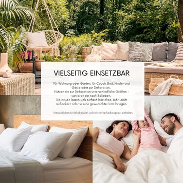 Комплект із 2 пір&39яних подушок MSS eK Розмір 30 x 60 см Вага наповнювача 500 грамів кожна 100 бавовна Не вищипується живими тваринами Наповнювач подушки Сертифіковано NOMITE - без кліщів Протестовано на наявність шкідливих речовин