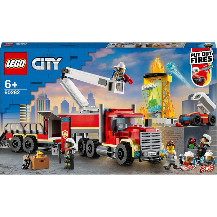 Конструктор LEGO 60282 City Mobile Fire Operations Center, іграшка пожежна машина