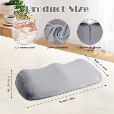 Подушка для підняття ніг, ергономічна подушка для колін, подушка для підняття ніг, позиціонуюча подушка для дорослих, маленька ортопедична подушка для колін, подушка для колін з піни з ефектом пам&39яті для сну на боці