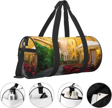 Універсальна дорожня сумка, італійська вінтажна спортивна сумка для чоловіків та жінок, сумка-мішок, спортивна сумка