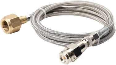 Адаптер Cozyel CO2 Шланг високого тиску для домашніх карбонаторів води Grohe Blue Передача CO2 для підключення до більших балонів CO2, балон з вуглекислим газом Шланг CO2 для виробника соди Шланг для передачі 1,5 м 1