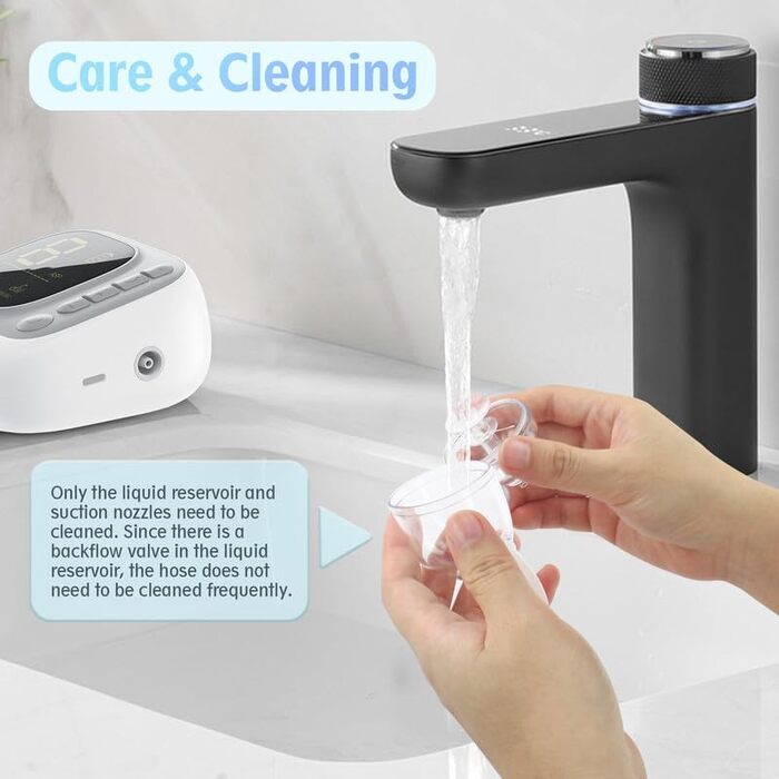 Дитячий назальний аспіратор, електричний назальний аспіратор з 9 рівнями всмоктування, розділений назальний аспіратор зі світлом і