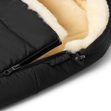 Муфта для ніг з овчини WARTH - тепла муфта для ніг з медичного хутра на зиму, для колясок з роздільними ніжками або фіксованою цен