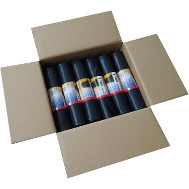 Опт Hossi&39s Сміттєві мішки об&39ємом 150 літрів, 12 рулонів по 10 мішків у кожному Міцні сміттєві мішки для перевезення, побутових, садових та харчових відходів Надзвичайно міцні мішки 77 мкм (80 x 120 см), ука (120 шт. у упаковці)