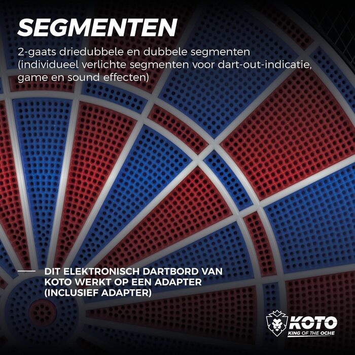 Електронна мішень для дартсу Royal 580, 6 м&39яких дротиків, 36 ігор, понад 580 варіацій, для 1-8 гравців