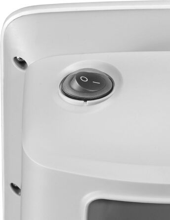 Керамічний вентилятор-обігрівач Unold 86440 - білий, до 2000 Вт, функція вентилятора, 4-ступінчастий термостат, коливання 75, легкий та тихий, захист від перегріву, ручка для перенесення, захист від крапель IP21