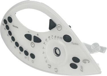 Панель керування vhbw Панель панелі сумісна з кухонним комбайном Vorwerk Thermomix TM31 - передня кришка, чорний, сірий, білий