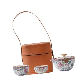 Мільагето Китайський дорожній чайний набір з чайними пакетиками, аксесуари для заварювання чаю, набір для чаювання, чайник Гунфу для подорожей, офісу, дому.