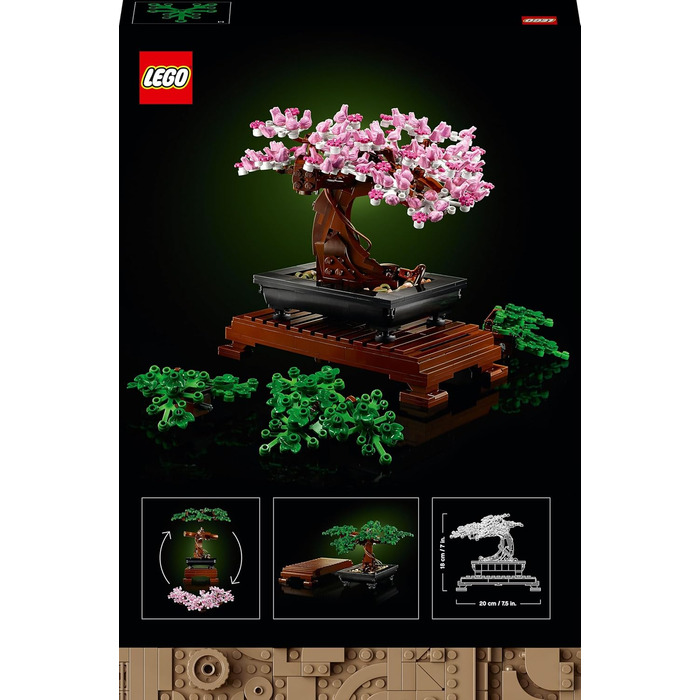 Конструктор LEGO Botanicals Bonsai Tree Set 10281, 878 деталей, декоративне бонсай