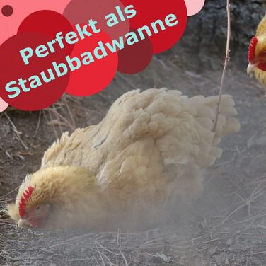 Пластикова ванна/миска, 20 л, пилова/пісочна ванна, пластикова ванночка для ніг, прямокутна, 60x40x12 см, чорна, місце для зберігання, 2 шт., 2 шт.